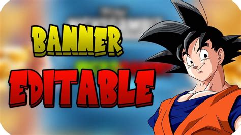 Bannière dragon ball & co BANNER EDITABLE DRAGON BALL. - YouTube