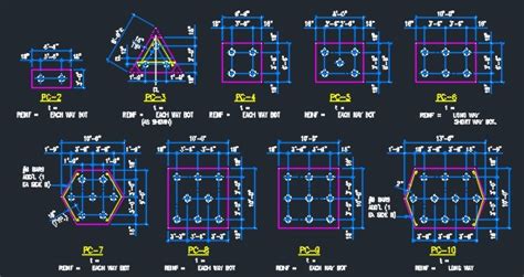 Pile Caps Detail Typical Cad Files Dwg Files Plans And Details