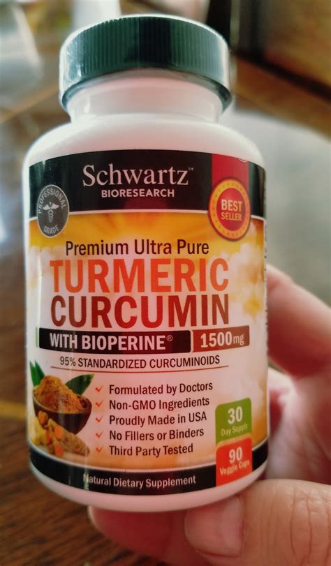 Bioschwartz Premium Ultra Pure Tumeric Curcumin With Bioperine