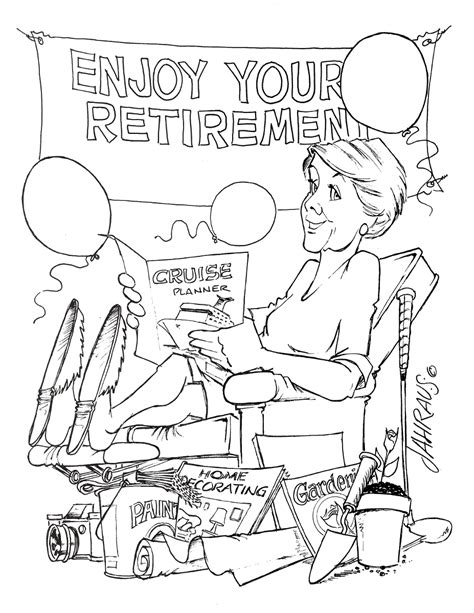Retirement Cartoon Funny T For Retirement