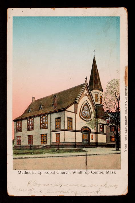 Winthrop Methodist Episcopal Church Methodist Carte Postale
