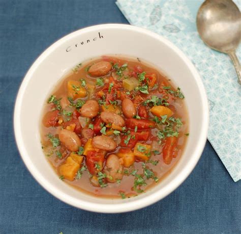 Rice fits perfect to this mediterranean. Italian Slow Cooker Cranberry Bean Soup with Greens