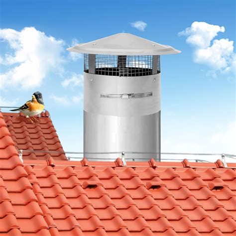Bootuu 8 Inch Round Chimney Cap 8 Inch Tapered Top Chimney