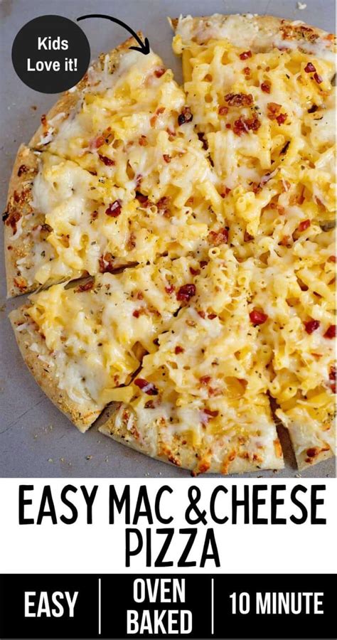 Easy Mac And Cheese Pizza Recipe Scattered Thoughts Of A Crafty Mom