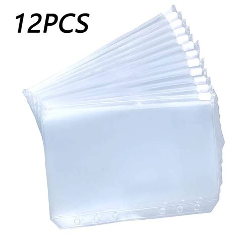 Discount Supplements Fast Free Shipping 5pcs A5 A6 A7 Binder Zipper File Pocket Refill Envelope