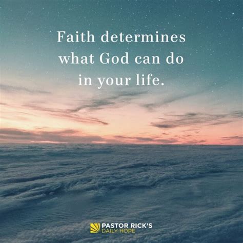 What Difference Does Faith Make Pastor Ricks Daily Hope