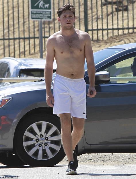 Shirtless Niall Horan Works Up A Sweat Daily Mail Online
