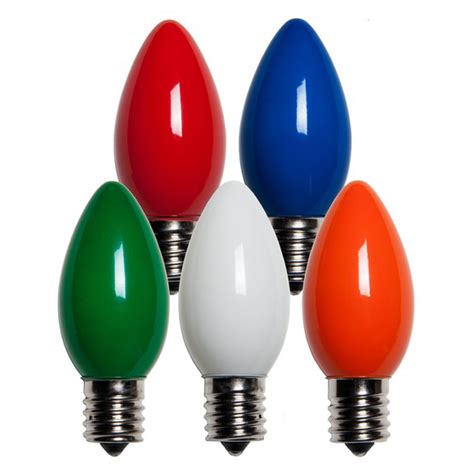 C9 Christmas Light Bulb C9 Multicolor Christmas Light Bulbs Opaque
