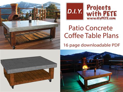 I used this wet look sealer and it was a breeze to apply! How to Make a Concrete Coffee Table | DIY Projects With Pete