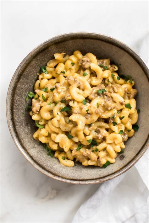 Feb 16, 2021 · the pork really ups the flavor of the dish. Instant Pot Hamburger Mac and Cheese • Salt & Lavender