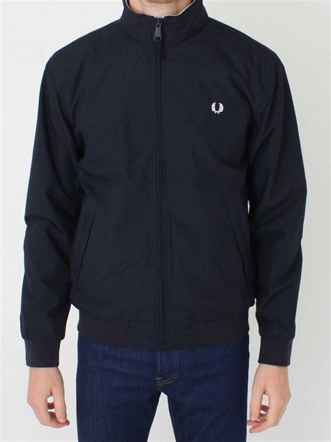 Fred Perry Brentham Jacket In Navy Northern Threads