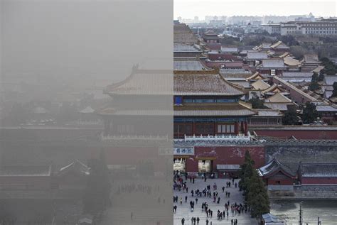 Before And After Beijing Smog Sun Sentinel