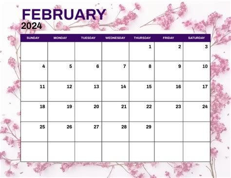 Copy Of February Monthly Events Calendar Postermywall