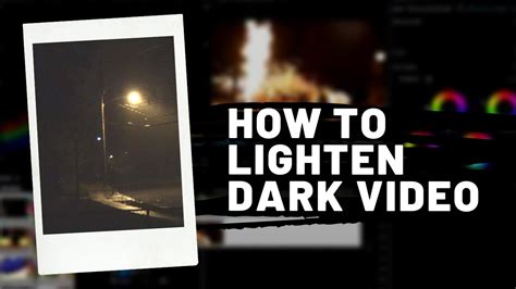How To Lighten Dark Video Adobe Premiere Pro 2020 Youtube
