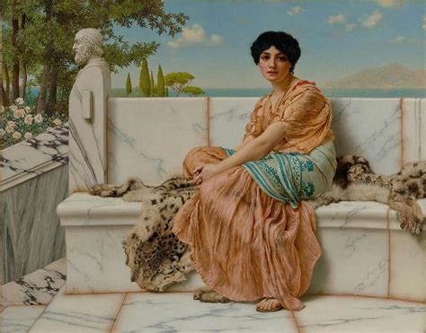 Reverie In The Days Of Sappho Painting By John William Godward Fine Art America