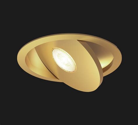 Recessed Lightflat Led 2700k 1335 Lm 37° Brushed Gold Dimmable