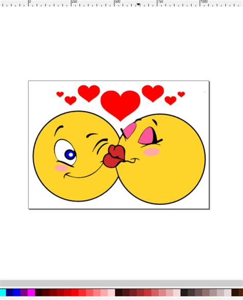 Smiley Face Kissing Emoji Kissing Heart Love Svg Etsy