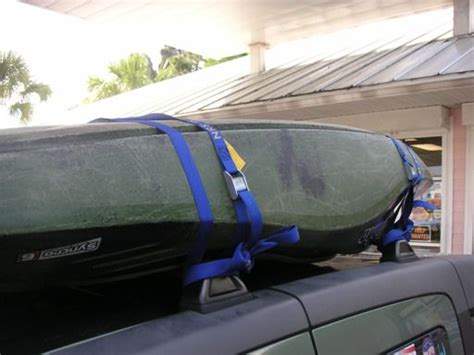 How To Strap A Canoe Or Kayak To A Roof Rack