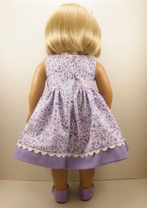 fits american girl and 18 inch dolls clothes lavender flowers etsy