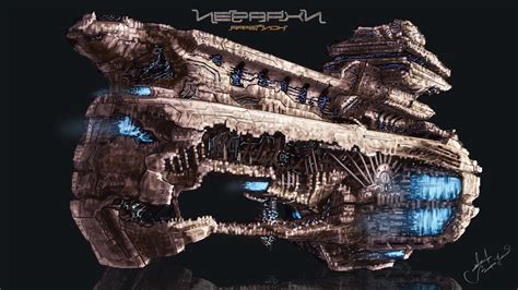 Artstation Spacecraft Art Of Hierarchs Ghostship Speedpainting By