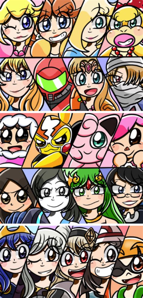 Female Ultimate Smashers By Kiradraws Nintendo Super Smash Bros