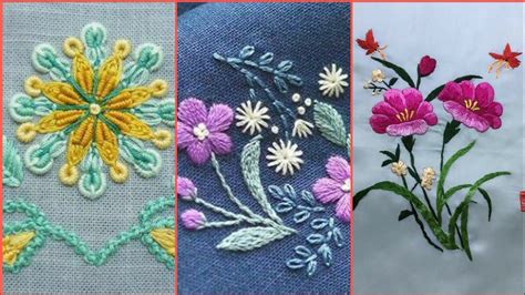 Beautiful Hand Embroidery Flower Designs Amazing Hand Work Embroidery