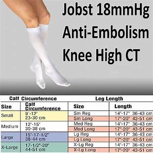 Jobst Anti Embolism Knee High Ct White Medium Regular Ebay