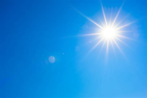 Blue Sky With Bright Sun Stock Photo Download Image Now Istock