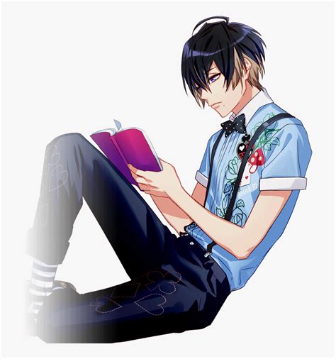 Transparent Anime Boy Sitting Hd Png Download Kindpng