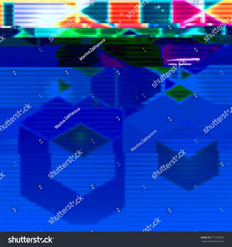 Bright Background Light Effects Style Glitch Stock Vector Royalty Free