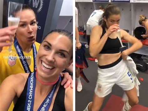 Alex Morgan Leads Shirtless Locker Room Dance Party After USWNT Championship TMZ Com