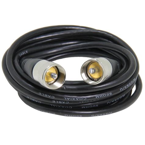 Buy 50 Ohm Antenna Cable 15ft Low Loss Rg 58 Coax Cable With Pl 259 Male Connectors Ancable