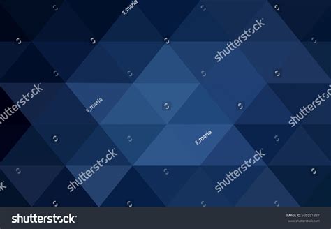 Dark Blue Triangle Mosaic Template Triangular Stock Vector Royalty