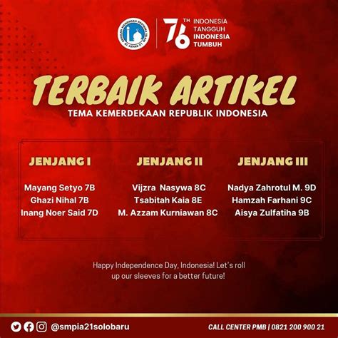 Lomba Kemerdekaan Republik Indonesia ke 76 th SMP Islam Al Azhar 21 Solo Baru - Kampus KB-TK-SD