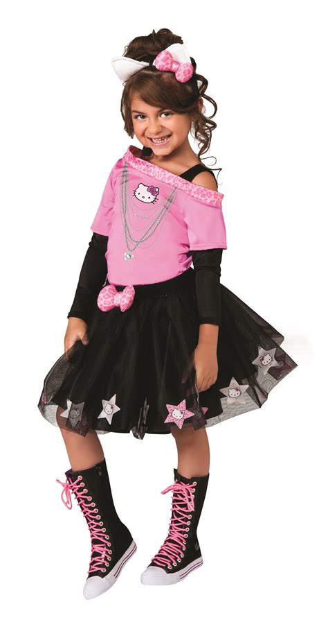 Kids Hello Kitty Girls Rock Star Costume 2899 The Costume Land