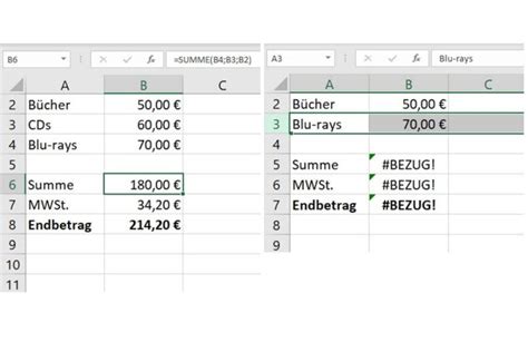 Excel: Fehler #BEZUG! korrigieren – so geht’s | 111tipps.de