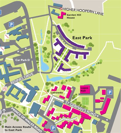 Exeter Campus Map