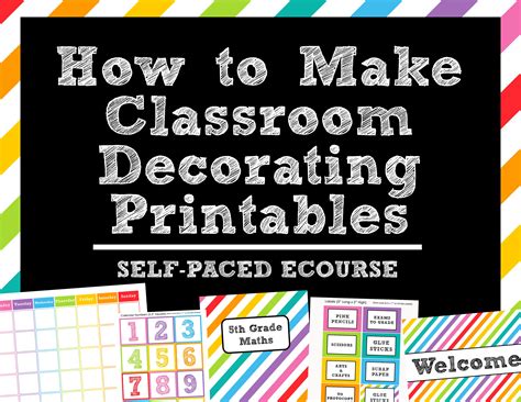 How To Make Teaching Printables And Classroom Decorating Kits To Sell