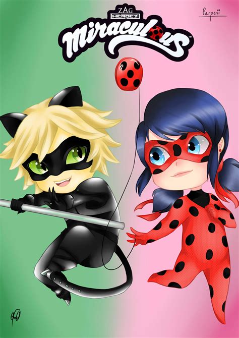 Miraculous Tales Of Ladybug And Cat Noir Chibi By Srtasabakuno On