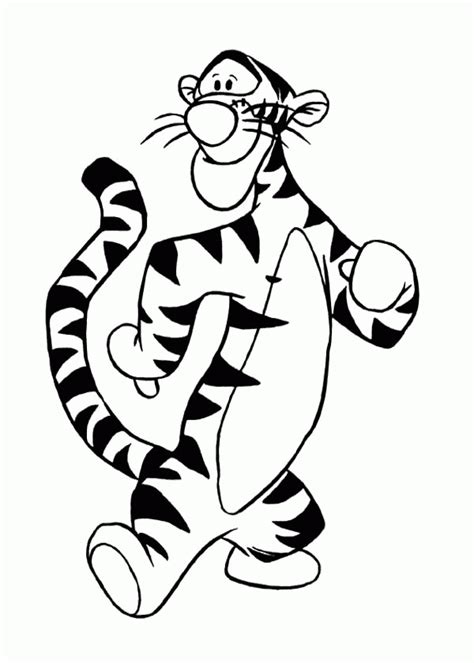 Free Tigger From Winnie The Pooh Coloring Pages Download Free Tigger