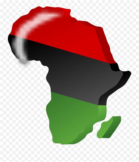 Continent Of Africa Clipart Africa Clipart Emojipan African Flag