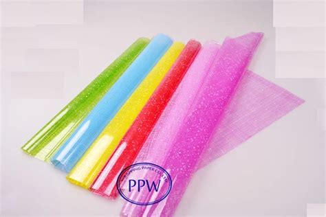 Colored Cellophane Wrapping Paper Cellophane Paper Roll For T