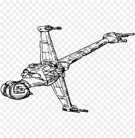 Star wars ships drawings at paintingvalley com explore. Download star wars ships coloring pages - star wars b wing drawi png - Free PNG Images | TOPpng