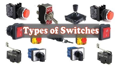 Switch Types Types Of Switches Electronic Schematics Engineering