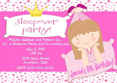 Printable Birthday Invitations For Girls Free Template Download
