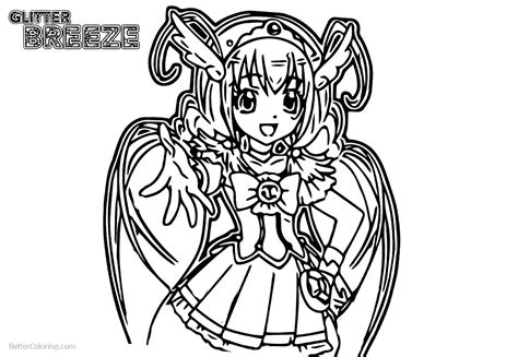 Glitter Force Printable Coloring Pages Glitter Force