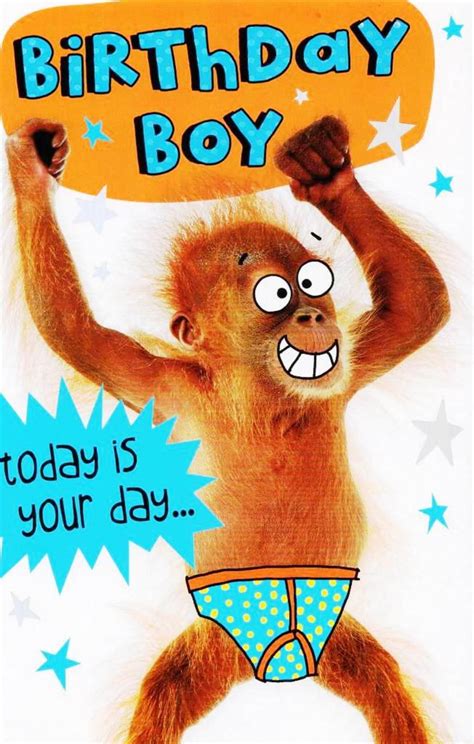 Funny Birthday Boy Go Bananas Birthday Card Funny Birthday Pictures