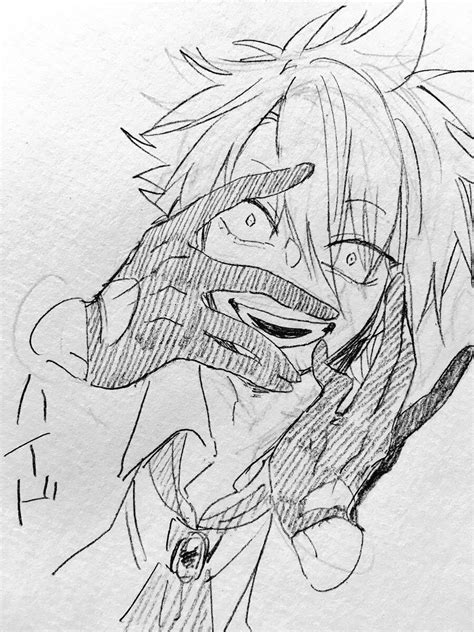 Anime Sketch Sketch Book Yandere Boy Satsuriku No Tenshi
