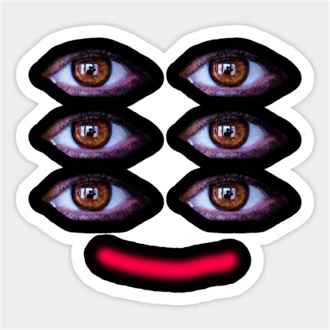 Weirdcore Eyes Weirdcore Sticker Teepublic