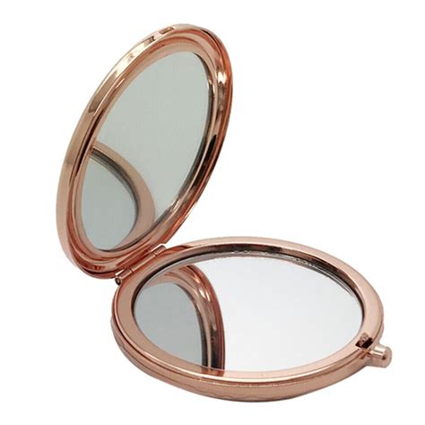 Women Makeup Compact Pocket Round Mirrors Portable Double Side Folding Mirror Ebay